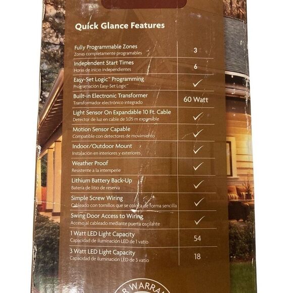 Orbit LightMaster Landscape LED Light Controller 3 zone 18 3W light capacity OB - Picture 14 of 16